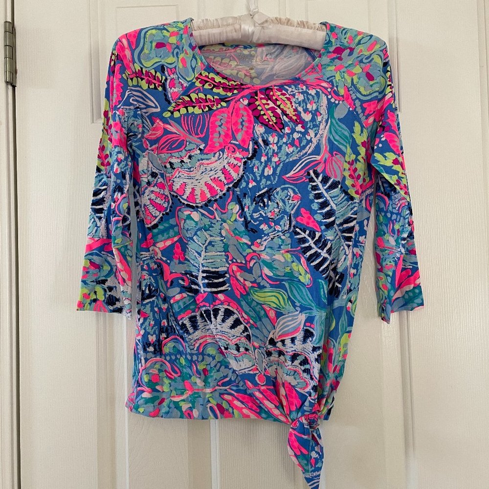 Lilly Pulitzer Side-tie blouse XS